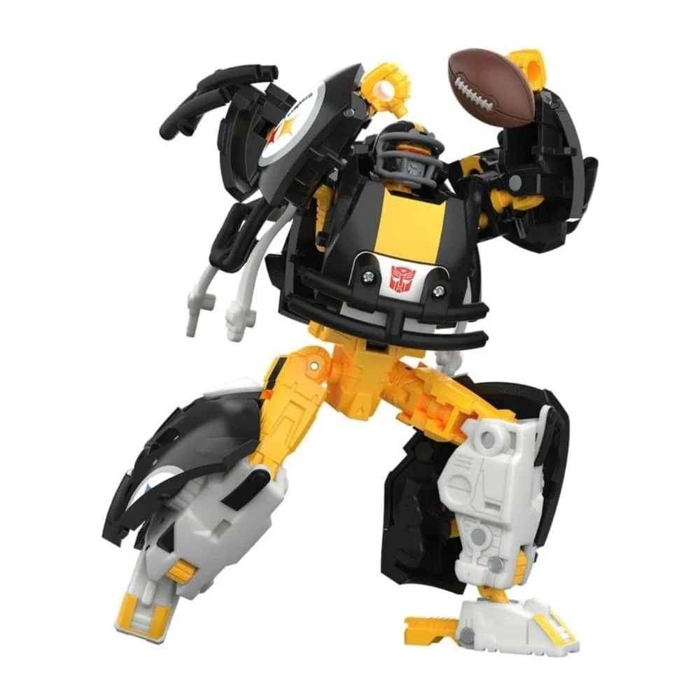 Transformers NFL Steelsmash Pittsburgh Steelers Action Figure Helmet 2-in-1 Toy